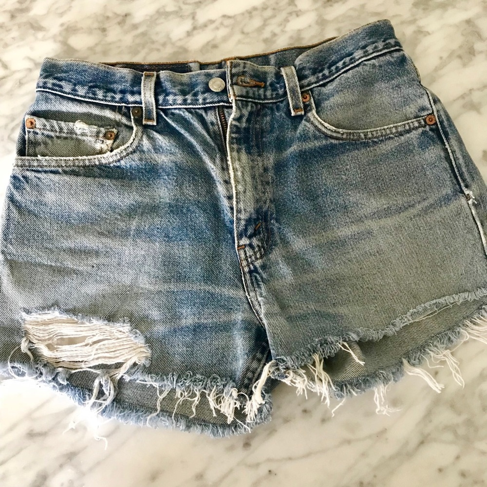 Vintage Levi distressed shorts